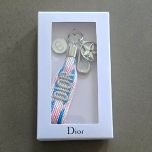 New in box never used DIOR keychain charm Key Ring Friendship Bracelet Style